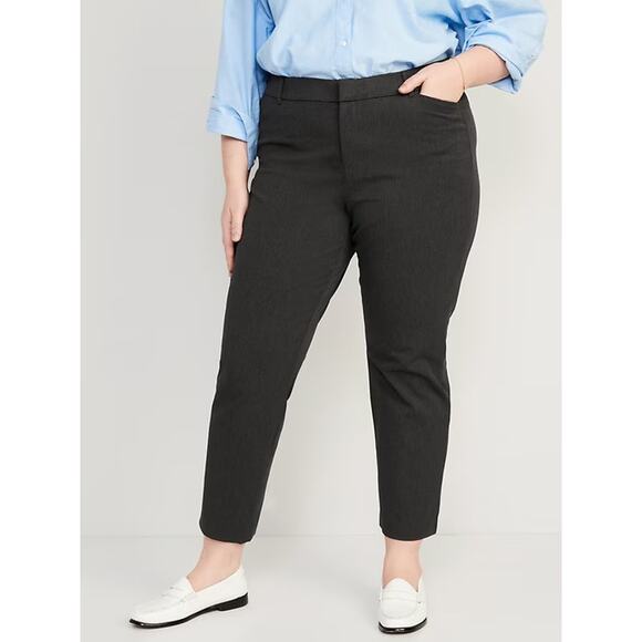 Old Navy Pixie Pants Womens 24 Plus Size Work Office Casual High Rise Stretch - Picture 1 of 7